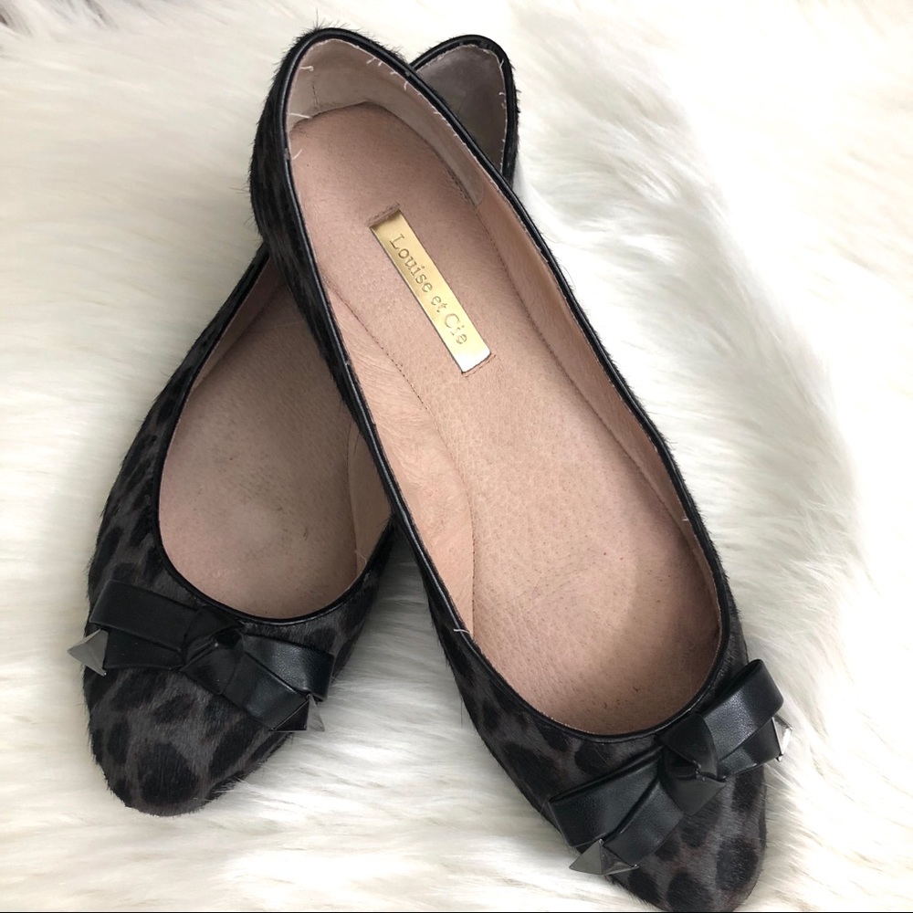 Louise Et Cie Cheetah Print Hair Flats